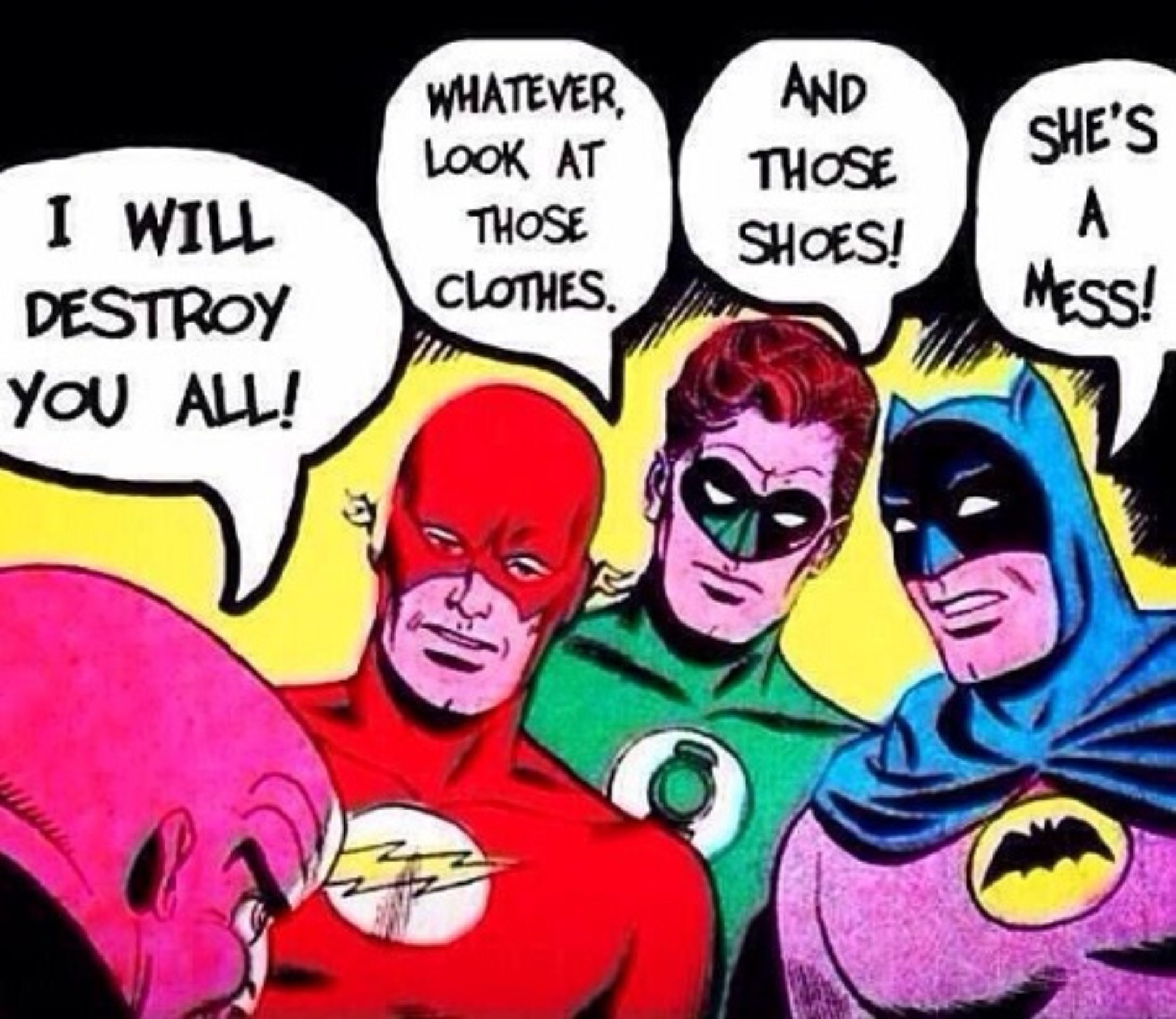 Funny Photo: Superheroes Turned Superbitches
