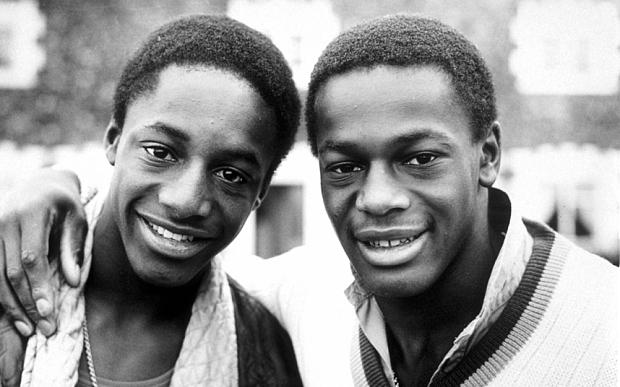 John Fashanu (left) with Justin in 1994, four years after Justin gave a newspaper interview confirming he was homosexual 