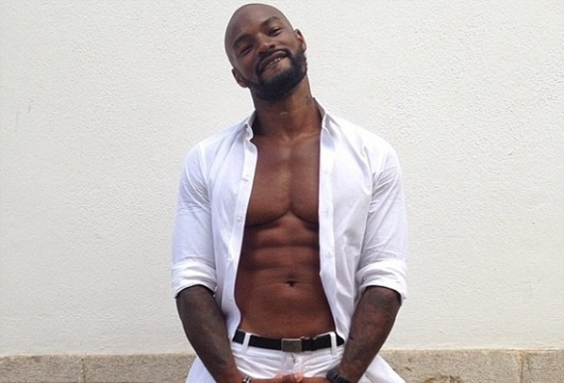 Tyson Beckford, next time, could you turn slowly around to face the camera?...