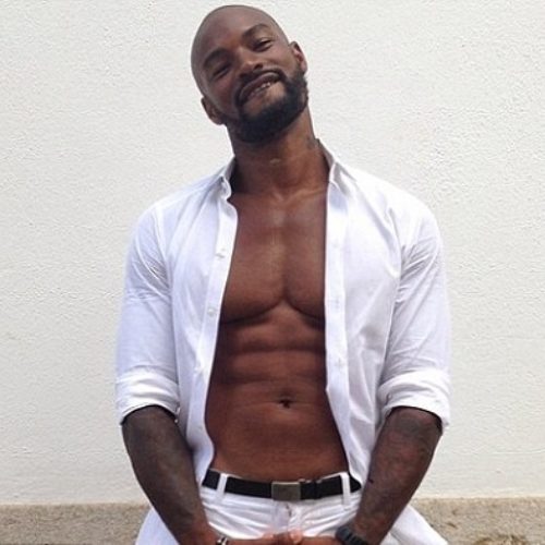 Tyson Beckford, next time, could you turn slowly around to face the camera?