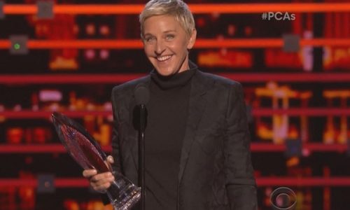 ‘Deep Down We All Love One Another.’ Ellen DeGeneres Accepts the People’s Choice Humanitarian Award With Hilarious, Moving Speech