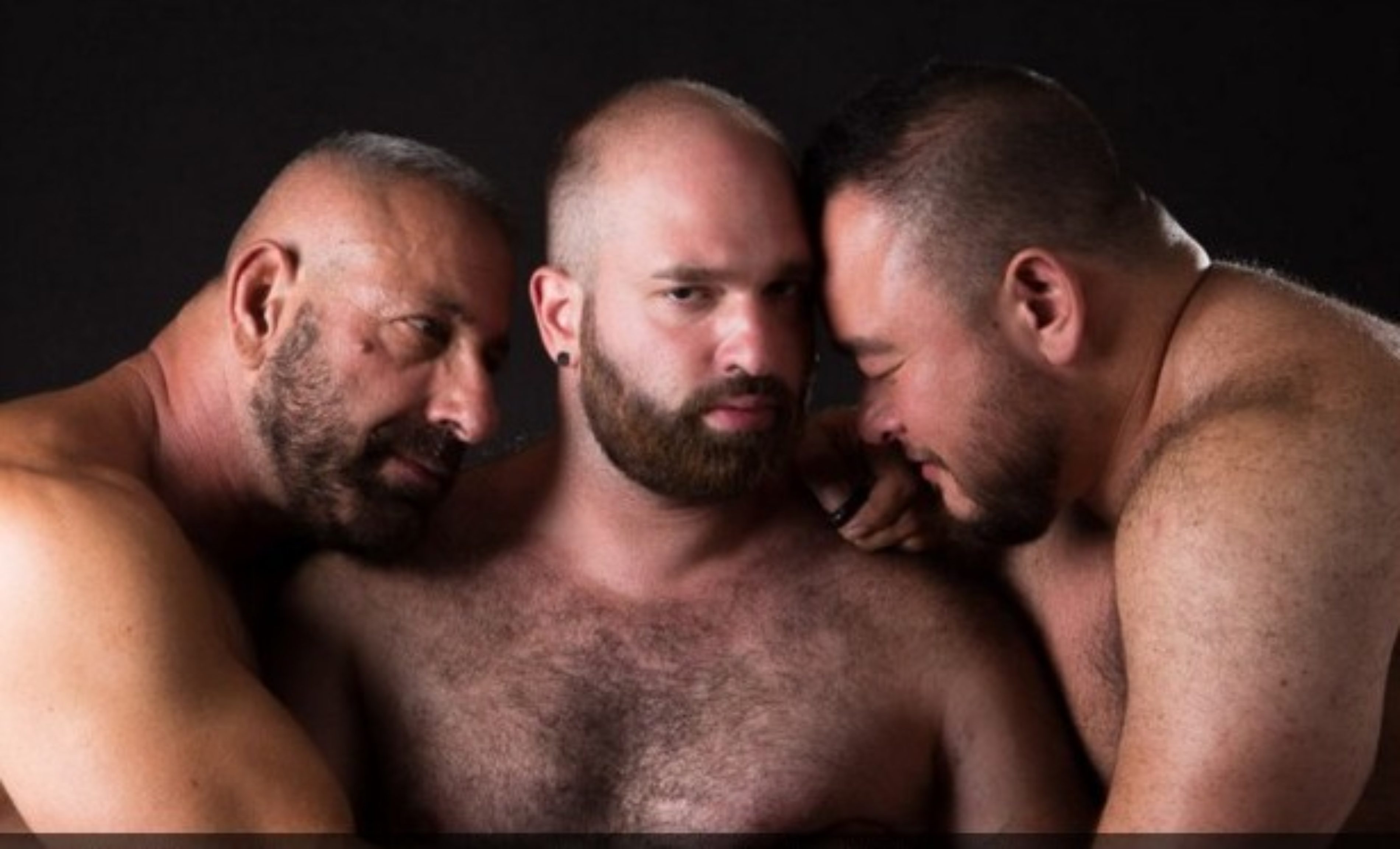 Three gay men speak of their three-way relationship.