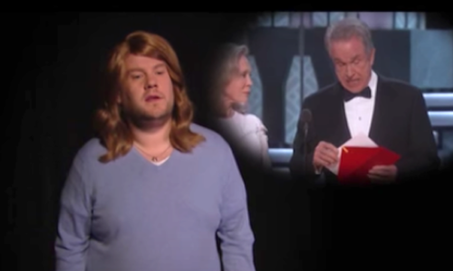 James Corden presents a hilarious satire of the Oscars mishaps
