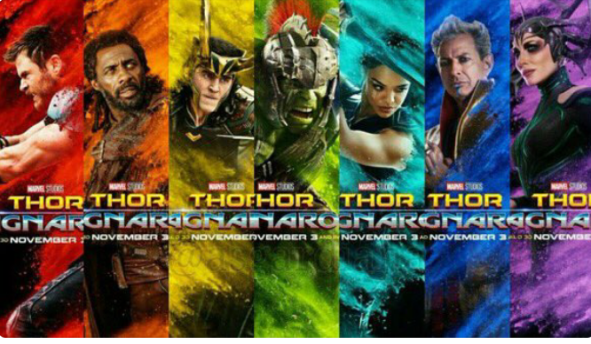 Photo: Thor Ragnarok and the Rainbow Colours