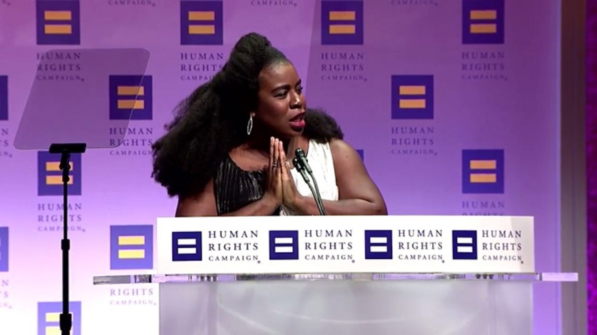 “You Are Loved. Period!” Uzo Aduba gives rousing speech while receiving Ally for Equality Award, references Nigerian LGBT
