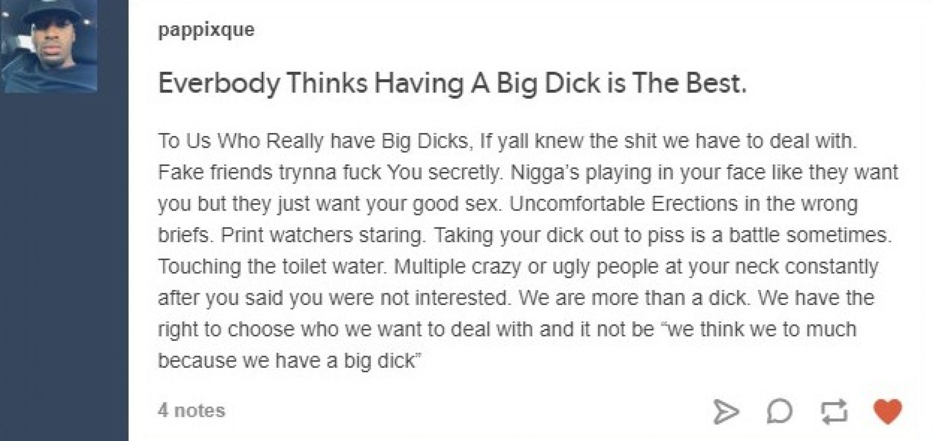 The Woes of a Big Dick