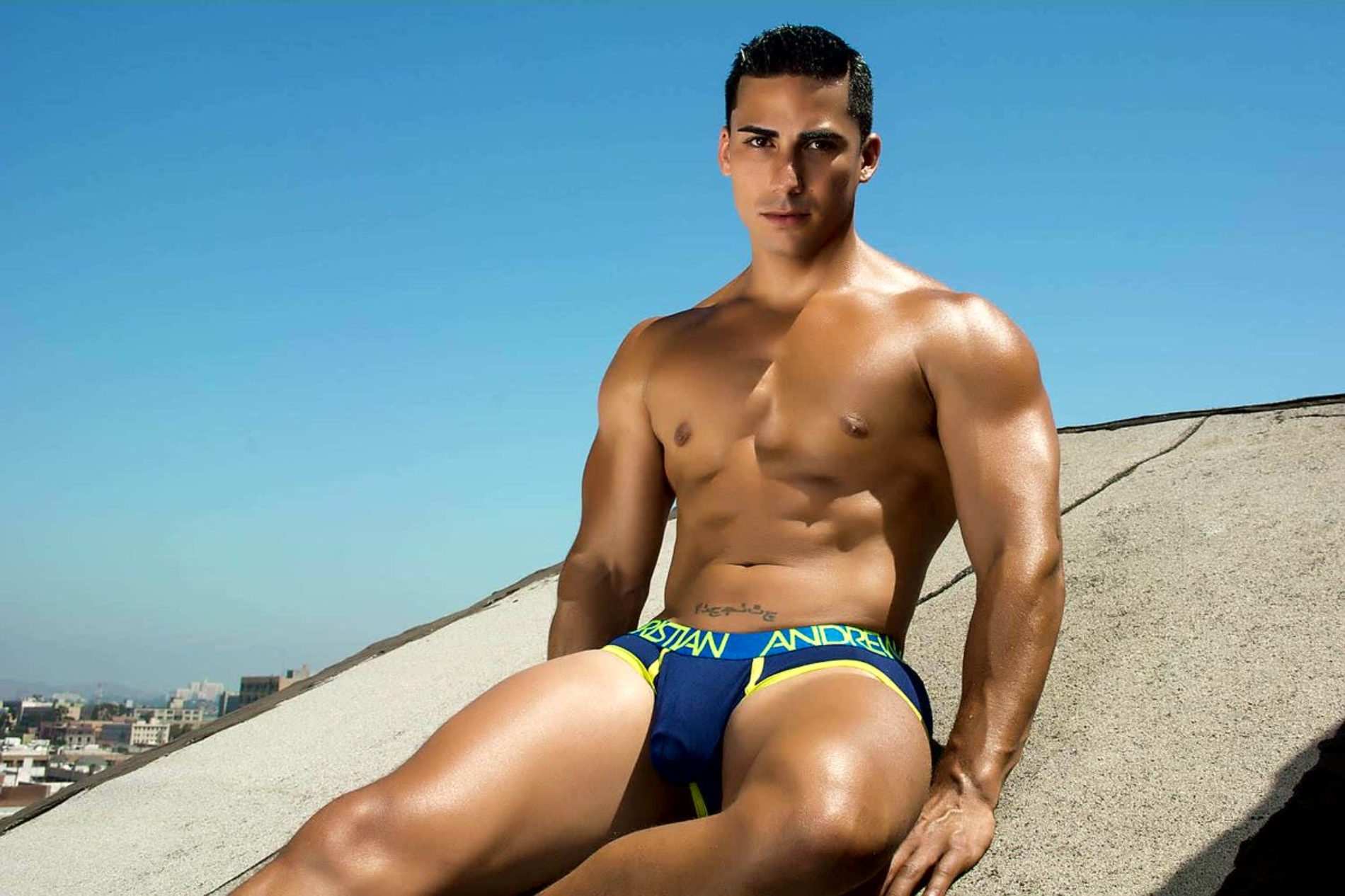 Andrew Christian suspends model Topher DiMaggio “indefinitely” amid sex assault accusations