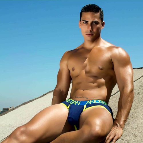 Andrew Christian suspends model Topher DiMaggio “indefinitely” amid sex assault accusations