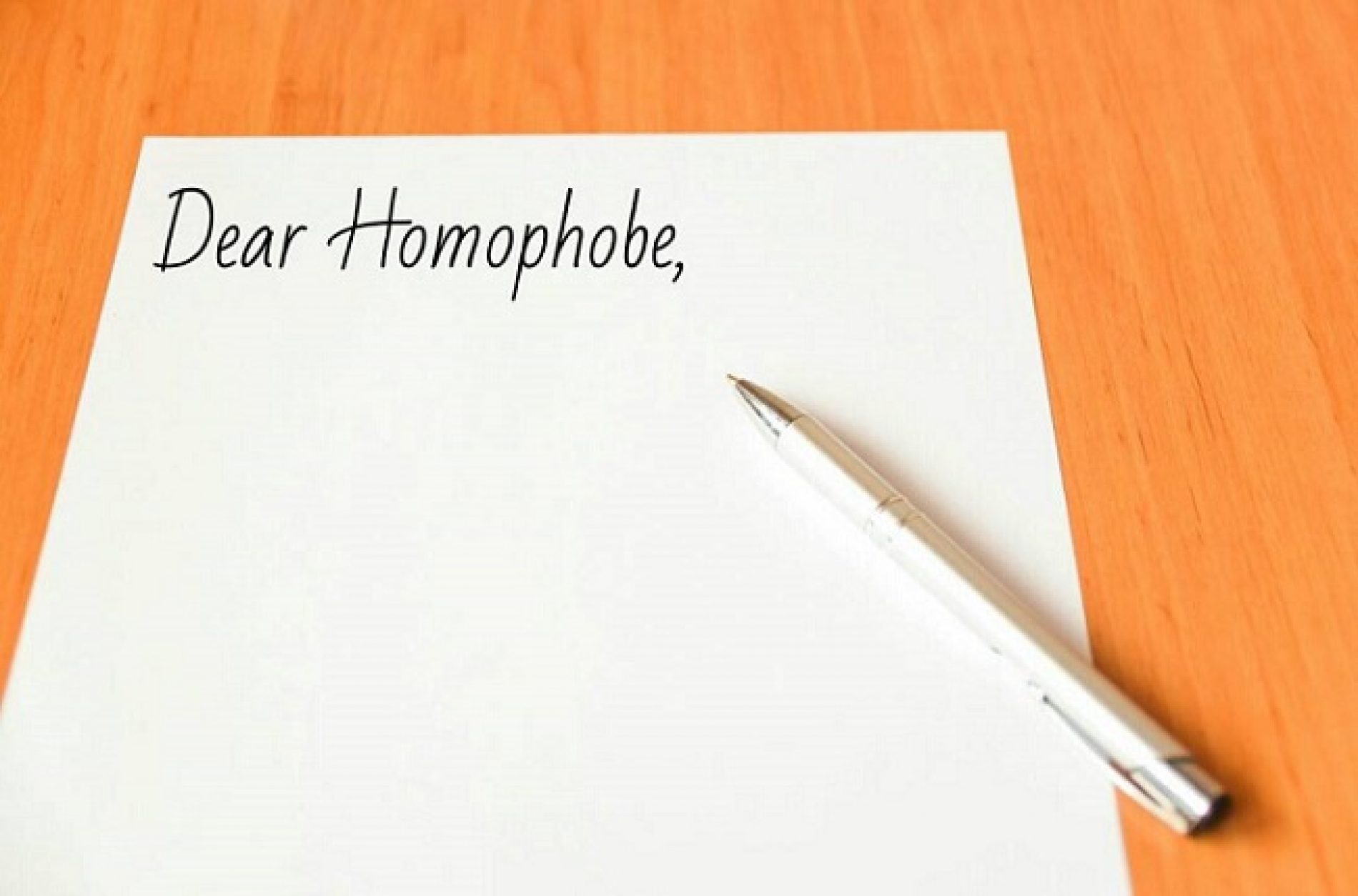 LETTER TO MY HOMOPHOBIC EX-FRIEND