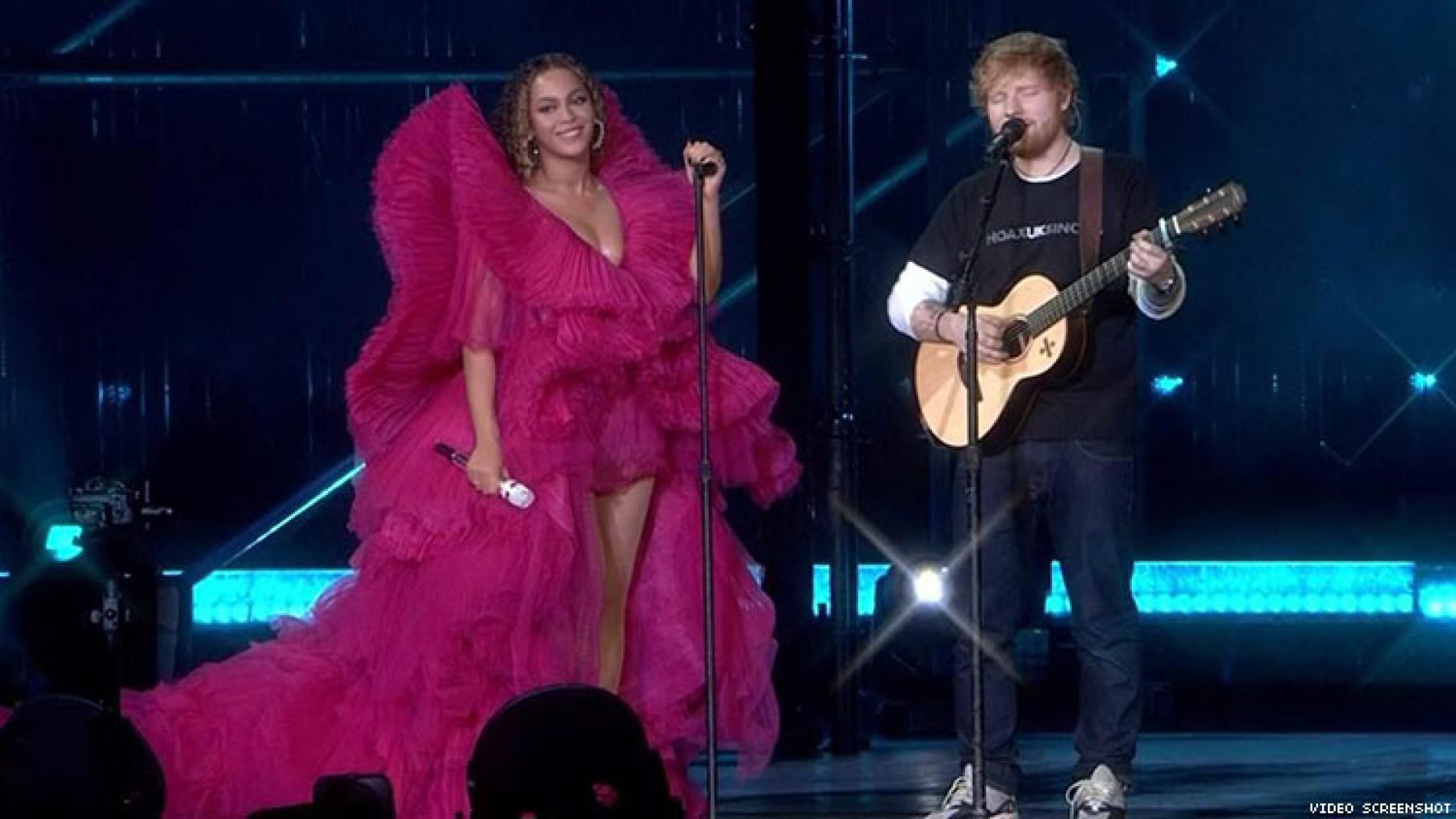 Beyoncé & Ed Sheeran’s Stage Outfits Ignite Gender Standards Debate