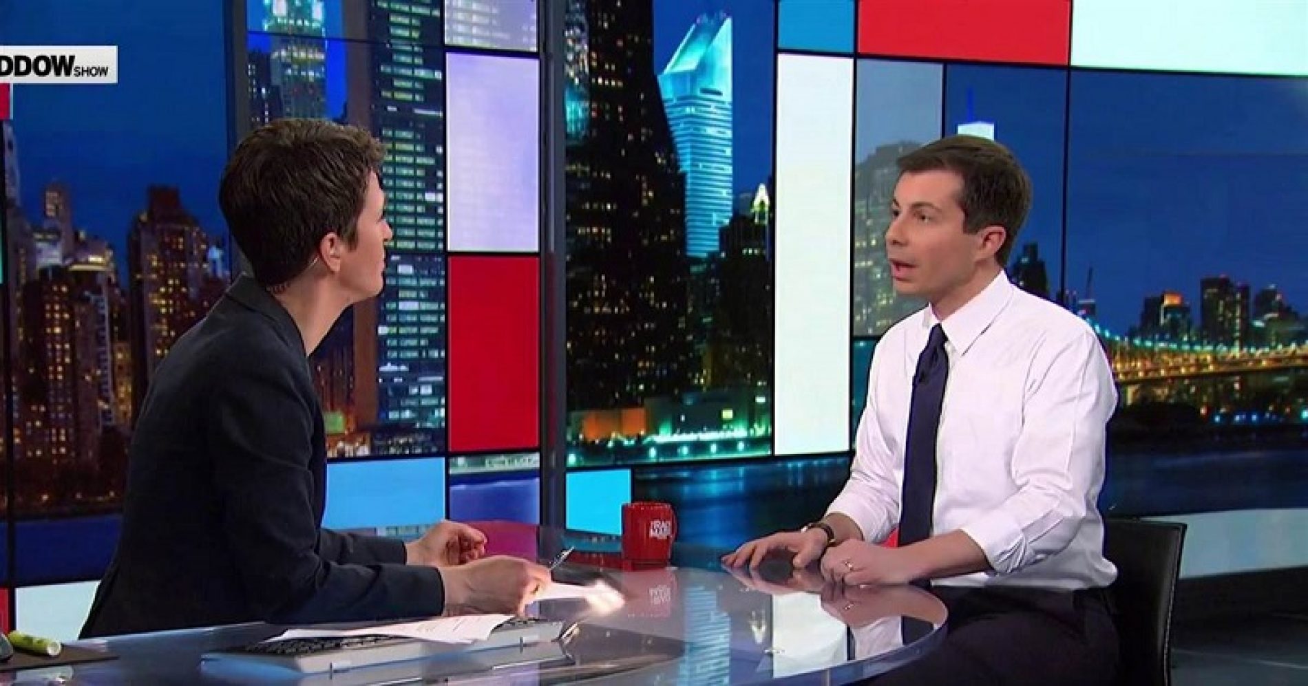 Pete Buttigieg and Rachel Maddow talk about coming out during moving interview