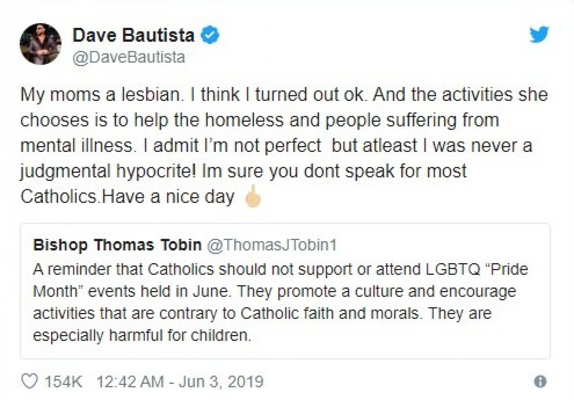 Catholic Bishop calls for Pride Month boycott and meets with furious backlash