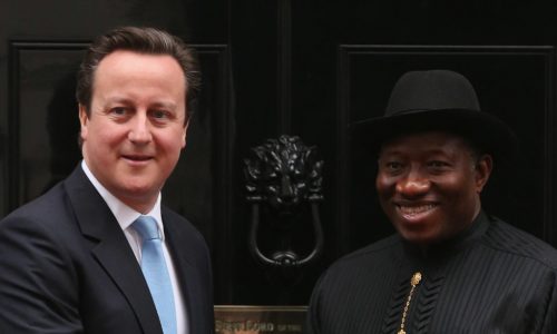 Goodluck Jonathan claims David Cameron has a grudge against him because he refused to legalise homosexuality in Nigeria