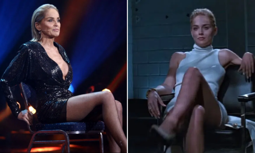 Sharon Stone recreates iconic Basic Instinct moment for powerful GQ Woman of the Year speech