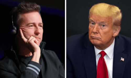 “He’s A Whiny, Sulky, Petulant, Grinchy, Vindictive Super-soft B***h!” Actor Edward Norton posts a scathing attack on Donald Trump